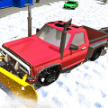 Winter Snow Plow Jeep Driving
