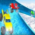 Crazy Monster Truck Water Slide Game
