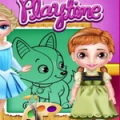 Baby Elsa And Anna Playtime