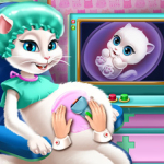 Kitty Pregnant Checkup